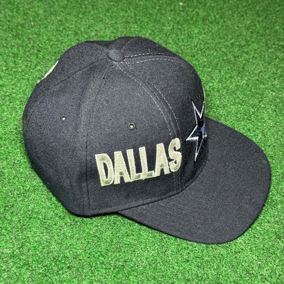 Vintage 90s Dallas Cowboys How Bout Them Cowboys Dynasty Starter Snapback Hat - Picture 2 of 7